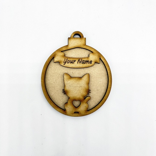 Personalised Cat Bauble